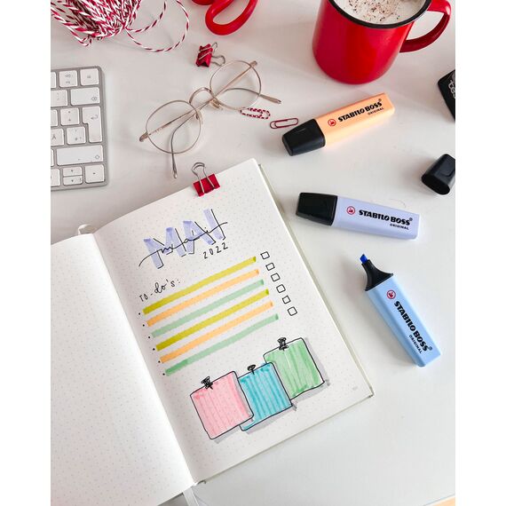 STABILO - Textmarker - BOSS ORIGINAL Pastel - 15er Tischset