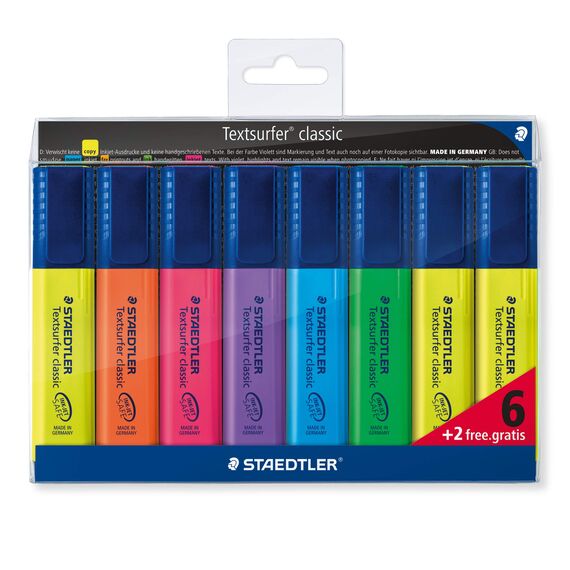Staedtler 364-5 Textsurfer Classic Textmarker, Keilspitze