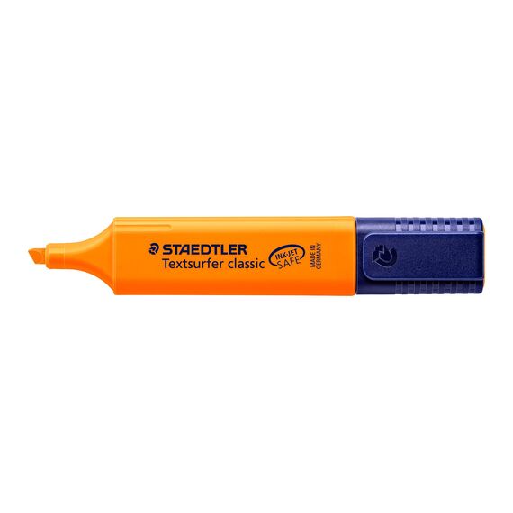 STAEDTLER 364-4 Textsurfer classic Textmarker, Keilspitze, circa 1 - 5 mm, 10 Stück im Kartonetui, orange