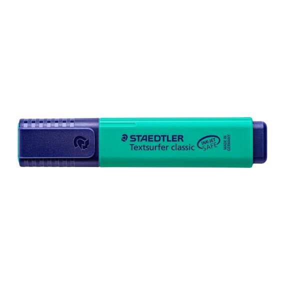 Staedtler 364-35 Textsurfer classic Textmarker, Keilspitze, circa 1 - 5 mm, 10 Stück im Kartonetui, türkis