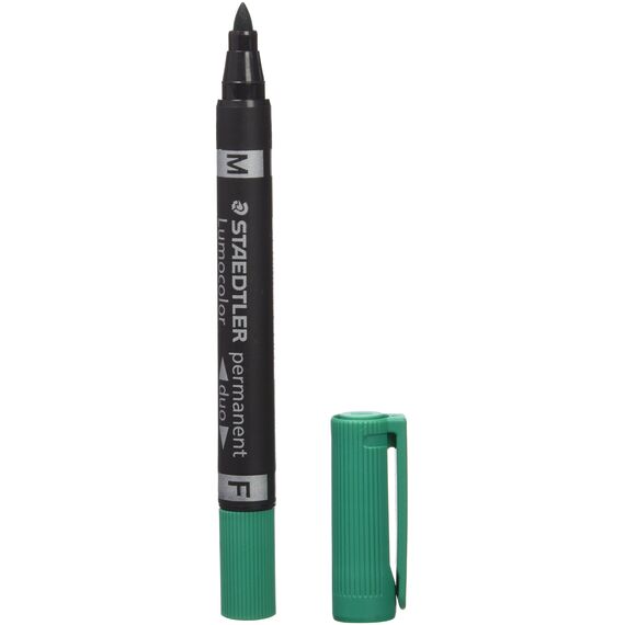 Staedtler 348-5 Staedtler 348-5 - Lumocolor Zweispitzmarker, permanent, grün