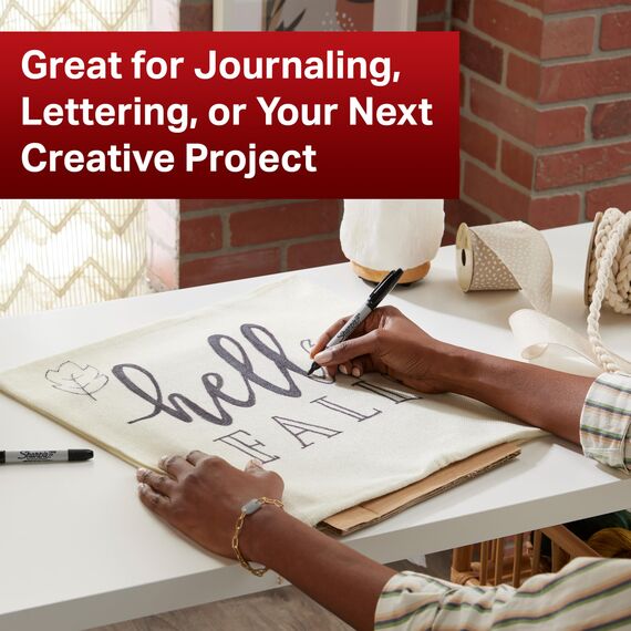 Sharpie Doppelseitiger Permanent Marker | Marker Stifte mit Doppelspitze (Fein & ultrafein) | schwarz | 12 Stück Market Set