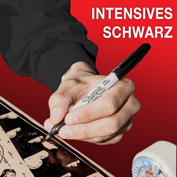 Sharpie Permanent Marker | Marker Stifte mit feiner Spitze | schwarze Tinte | 36 Stück Market Set