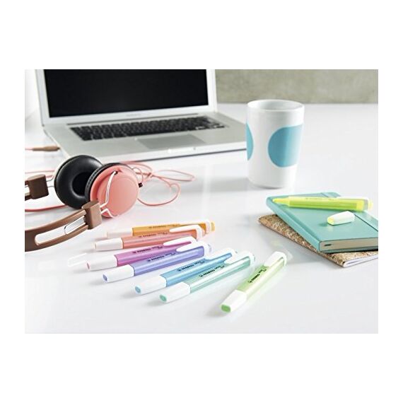 STABILO - Textmarker - swing cool - 4er Pack - grün, gelb, blau, pink