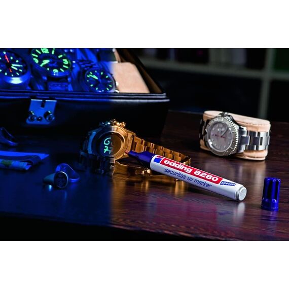 edding 4-8280100_2 Permanent-Marker, UV Marker (UV Marker, 1 stück (1er Pack))