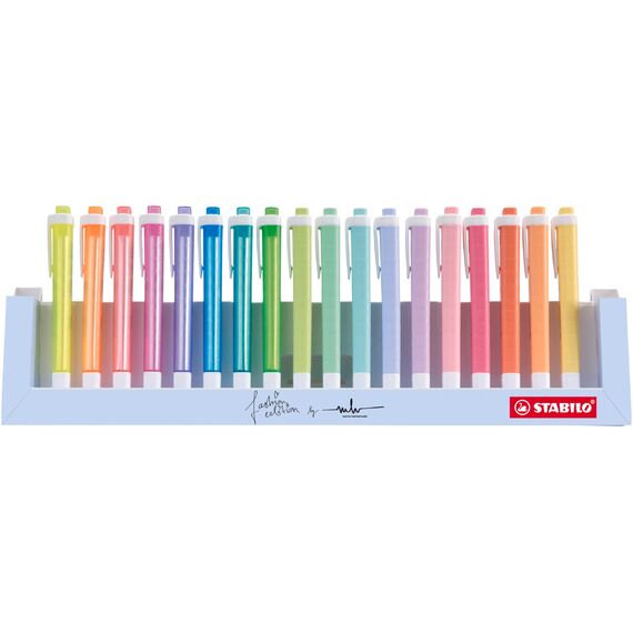 STABILO - Textmarker - swing cool - 18er Tischset - Leucht- & Pastellfarben