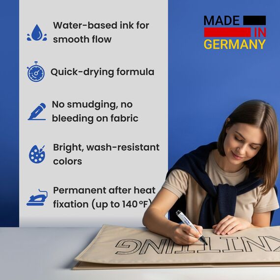 edding 4500 Textilmarker - schwarz - 10 Stück - Rundspitze 2-3 mm - Textilstifte waschmaschinenfest (60 °C) zum Stoff bemalen - Stoffmalstift