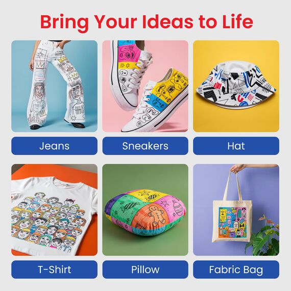 edding 4500 Textilmarker - orient-blau - 10 Stück - Rundspitze 2-3 mm - Textilstifte waschmaschinenfest (60 °C) zum Stoff bemalen - Stoffmalstift