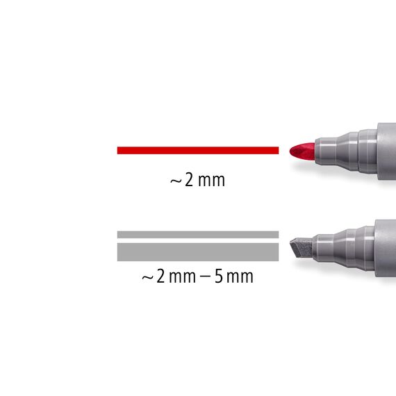 STAEDTLER Lumocolor, farbintensive, schnelltrocknende, geruchsarme Tinte, schlägt nicht durch Papier durch, 8 flipchart Marker in aufstellbarer STAEDTLER Box, 356 SWP8