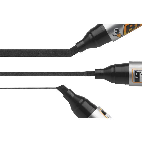 BIC Marking 2300 Permanent Marker, in Rot, 12er Pack, Wasserfester Stift auch für Karton, Plastik und Holz, Strichstärke: 3,7 bis 5,5 mm