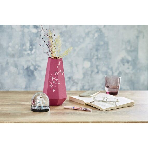 edding 751 Glanzlackmarker - hellblau-metallic - 10 Lackmarker - Rundspitze 1-2 mm - Lackstift für Glas, Stein, Holz, Kunststoff und Papier - wasserfest, stark deckend