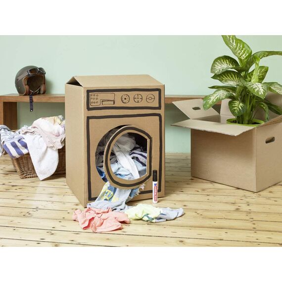 edding 850 Permanentmarker - schwarz - 1 Stift - Keil-Spitze 5-15 mm - für breite Markierungen - wasserfest, schnell-trocknend, wischfest - für Karton, Kunststoff, Holz, Metall, Glas