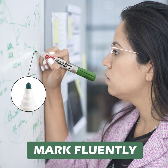ABEIER Whiteboard Marker, Marker Stifte,Trocken Abwischbar, Rundspitze 3mm,4 Farben Whiteboard Stifte Rundspitze Set Perfekt für Zuhause Büro(4 Stück)
