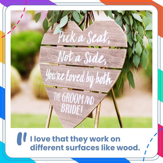 Chalkola Kreidestifte - Weiß 5 Kreide Markers Multipack - 1mm, 3mm, 6mm, 10mm, 15mm Spitze. Kreidestifte für Fenster, Tafel, Glas und mehr. Geeignet für Erwachsene, Künstler, Lehrer und Kinder.