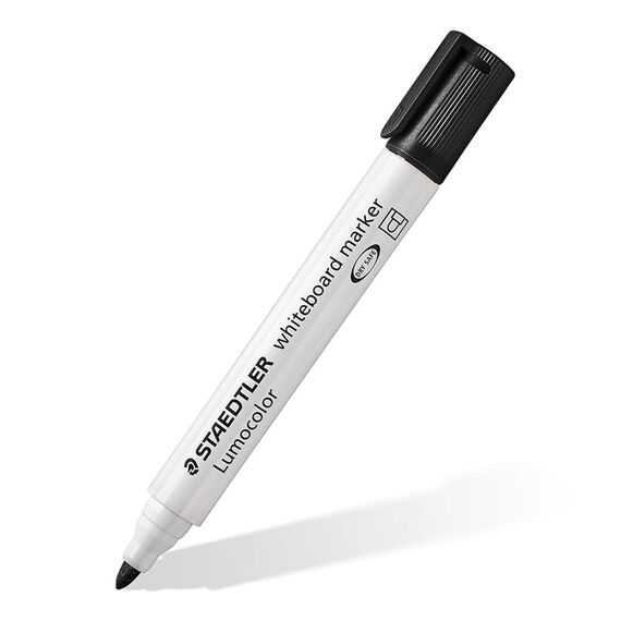 STAEDTLER whiteboard Marker Lumocolor, Linienbreite 2,00 mm, schnelltrocknend, geruchsarm, lange Lebensdauer, blockierte Spitze, 6 whiteboard Marker in aufstellbarer STAEDTLER box, 351 WP6-1