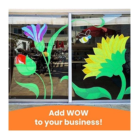 Chalkola Fenstermarker, 15 mm, Jumbo, 3-in-1-Feder mit 28 g Tinte, 10 Stück, Neonkreidestifte, geliebt von Lehrern, Kindern, Künstlern, Unternehmen, Verwendung auf Kreidetafeln, Tafeln, Glas, Bistro