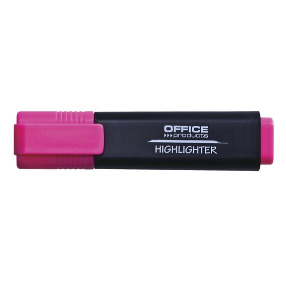 OFFICE PRODUCTS Textmarker Leuchtend 10er Pack Farbe: Rosa/Highlighter Textliner Die Ungiftige Tinte, Keilspitze Leuchtfarben Hohe Qualität/Strichstärke 1-5mm