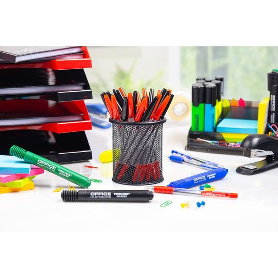 OFFICE PRODUCTS Textmarker Leuchtend 10er Pack Farbe: Rosa/Highlighter Textliner Die Ungiftige Tinte, Keilspitze Leuchtfarben Hohe Qualität/Strichstärke 1-5mm