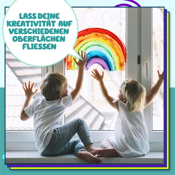 Chalkola 10 Kreidestifte für Tafel Abwaschbar - (10 Stifte, 6mm Kreidestift) Kreidestifte für Fenster, Tafelkreide & Glasstifte, Chalk Marker, Kreidemarker Abwischbar, Fensterfarben Kinder