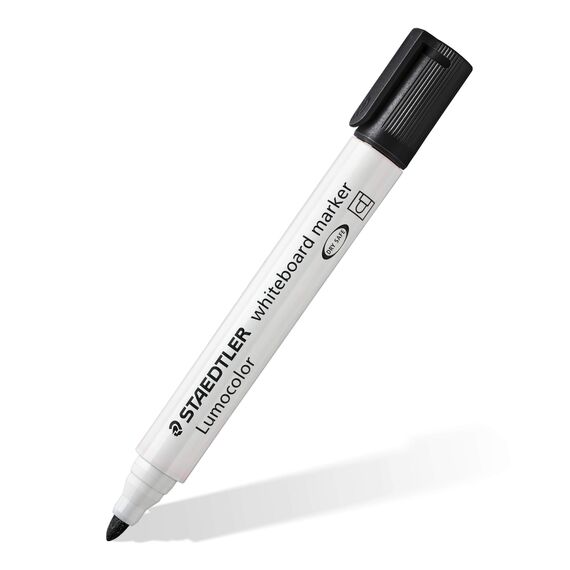 STAEDTLER Whiteboard Marker Lumocolor, trocken und rückstandsfrei abwischbar von Whiteboards, Rundspitze, ca. 2 mm Linienbreite, hohe Qualität, Set mit 4 Farben, 351 WP4-1
