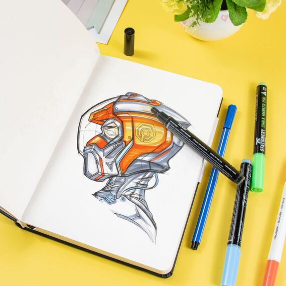 STATIONERY ISLAND Notizbuch A5 Blanko, Journal Hardcover mit 120 g/m² Dickem Papier, 180 Seiten Tagebuch, Notebook a5 für Mädchen, Reisetagebuch, Planen, Lernen, Schreiben