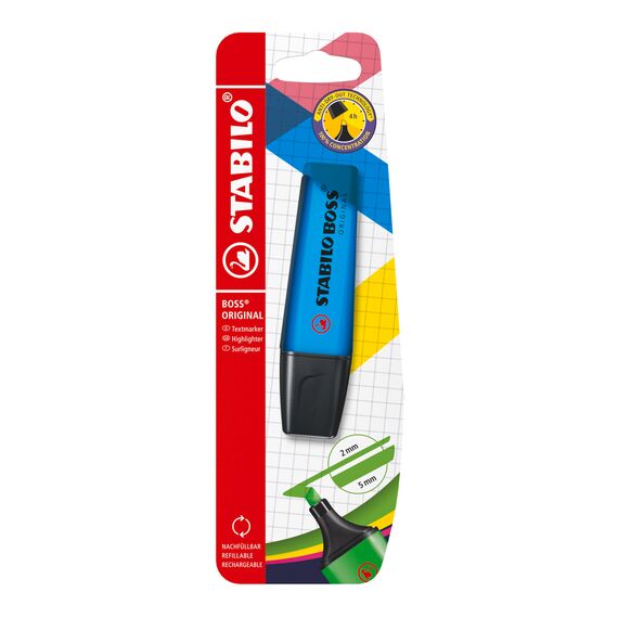 STABILO - Textmarker - BOSS ORIGINAL - Einzelstift - blau
