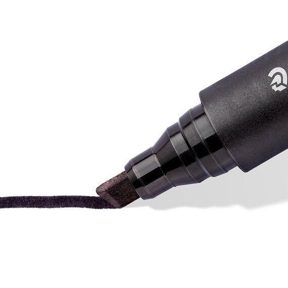 STAEDTLER permanent Marker Lumocolor, Keilspitze 2 mm oder 5 mm, wisch- und wasserfest, nachfüllbar, farbintensiv, geruchsarm, 8 Farben in der aufstellbaren STAEDTLER-Box, 350 WP8