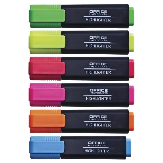 OFFICE PRODUCTS Textmarker Leuchtend 10er Pack Farbe: Rosa/Highlighter Textliner Die Ungiftige Tinte, Keilspitze Leuchtfarben Hohe Qualität/Strichstärke 1-5mm