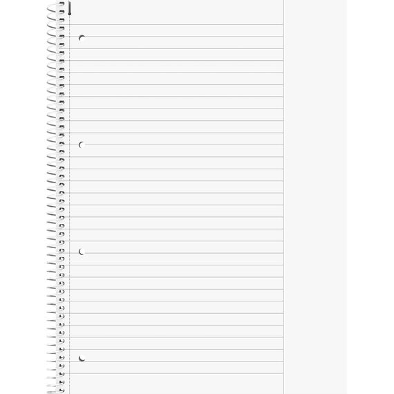 BRUNNEN Collegeblock Premium Student Colour Code | A4, Lineatur 25, 80 Blatt, azur (A4 (Packung mit 5))