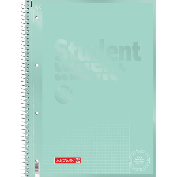 BRUNNEN Collegeblock Premium Student Colour Code | A4, Lineatur 26, 80 Blatt, mint