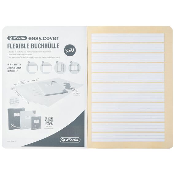 herlitz Schulheft x.book A5, Lineatur 1, 1. Klasse, liniert, farbig hinterlegt, 32 Blatt, 5 Stück