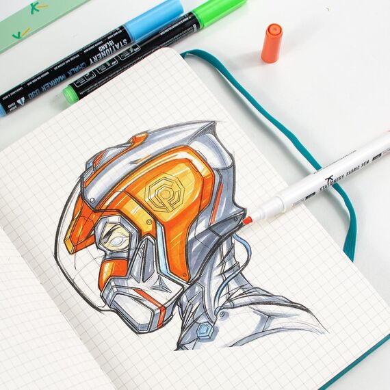 STATIONERY ISLAND Notizbuch A5 Kariert, Journal Hardcover mit 120 g/m² Dickem Papier, 180 Seiten Tagebuch, Notebook a5 für Mädchen, Reisetagebuch, Planen, Lernen, Grau