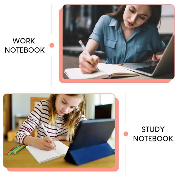 STATIONERY ISLAND Notizbuch A5 Liniert, Journal Hardcover mit 120 g/m² Dickem Papier, 180 Seiten Tagebuch, Notebook a5 für Mädchen, Reisetagebuch, Planen, Lernen, Violett