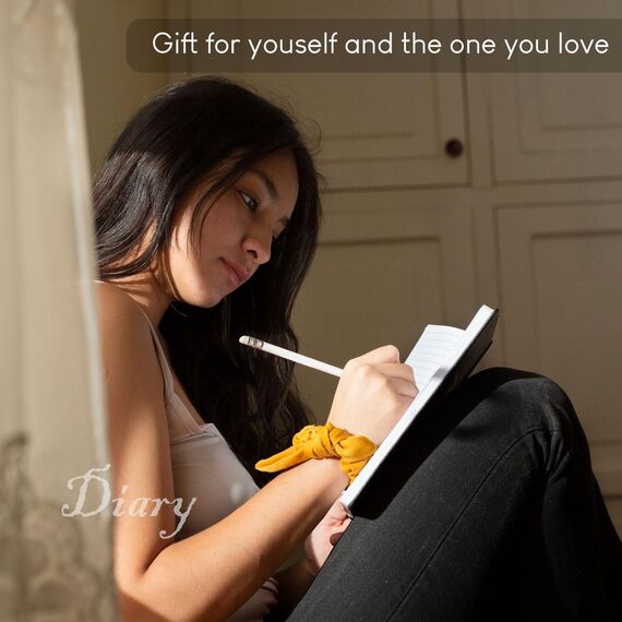 STATIONERY ISLAND Notizbuch A5 Liniert, Journal Hardcover mit 120 g/m² Dickem Papier, 180 Seiten Tagebuch, Notebook a5 für Mädchen, Reisetagebuch, Planen, Lernen, Rot