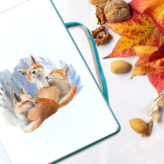 STATIONERY ISLAND Notizbuch A5 Blanko, Journal Hardcover mit 120 g/m² Dickem Papier, 180 Seiten Tagebuch, Notebook a5 für Mädchen, Reisetagebuch, Planen, Lernen, Grau