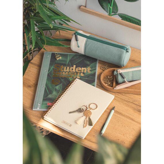 BRUNNEN Collegeblock Premium Student „Jungle“ | A4, Lineatur 28, 80 Blatt, dunkelgrün