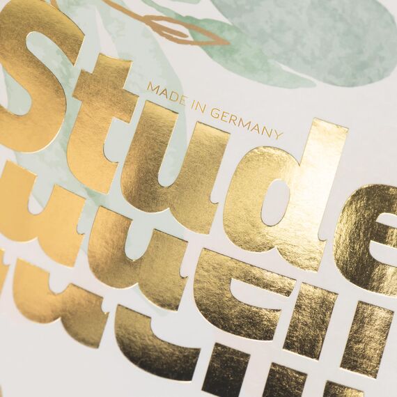 BRUNNEN Collegeblock Premium Student „Bloom“ | A4, Lineatur 27, 80 Blatt