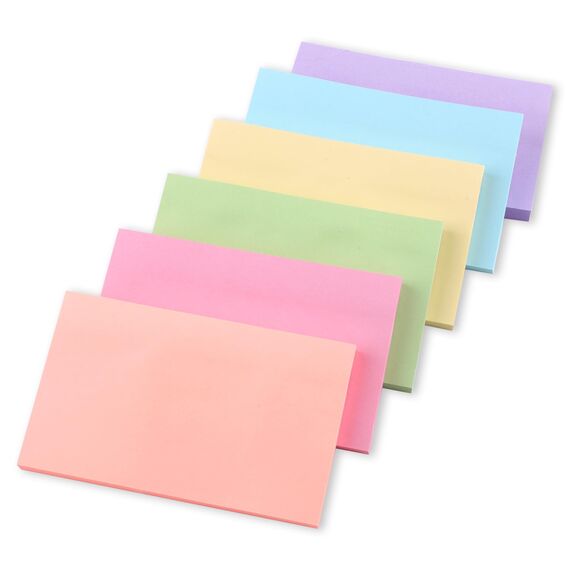 Haftnotizen, 480 Stück Sticky Notes, Groß Haftnotizen Pastell, Klebezettel Groß, Bunt Selbstklebende Klebezettel, Large Notizzettel Zum Beschriften für Schule, Zuhause, Büro - 76 x 127mm