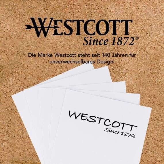 Westcott Notizzettel weiß 800 Blatt Nachfüllpack | Notizblock mit 9 x 9 cm großen Blättern in weiß | Nachfüllset für Spenderbox | FSC-zertifiziertes Papier 80g/m² | E-1733199 00 (Packung mit 2)