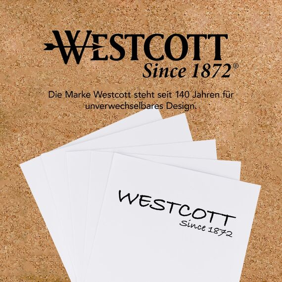 Westcott Notizzettel weiß 800 Blatt Nachfüllpack | Notizblock mit 9 x 9 cm großen Blättern in weiß | Nachfüllset für Spenderbox | FSC-zertifiziertes Papier 80g/m² | E-1733199 00