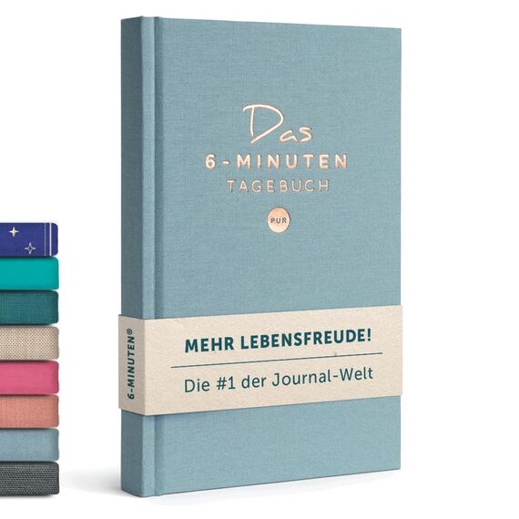 6-Minuten® Tagebuch für Erwachsene 2026 (Das Original) – Mehr Achtsamkeit, Resilienz & Selbstliebe – Dankbarkeitstagebuch, Journal Buch – Achtsamkeitstagebuch in 22 Sprachen übersetzt