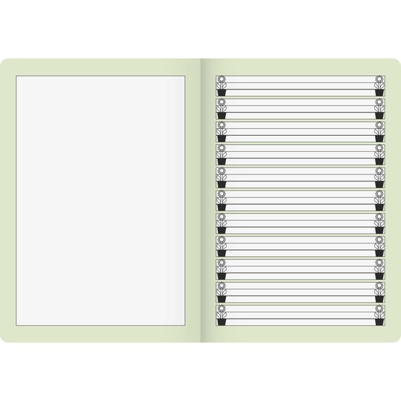 BRUNNEN Geschichtenheft | A5, Lineatur 1G, 16 Blatt, grün