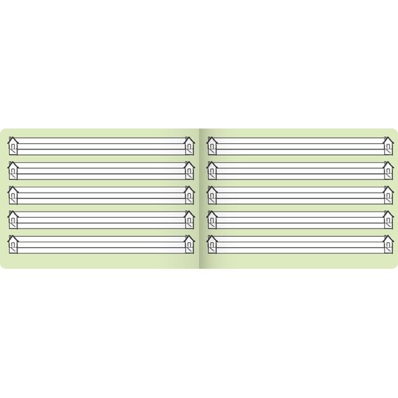 BRUNNEN Schreibheft A5quer Lin0 16Bl