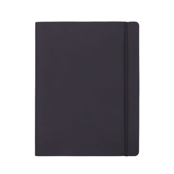 Amazon Basics Notizbuch, nicht liniert, Softcover, XL-Format, 25 x 20 cm, Schwarz