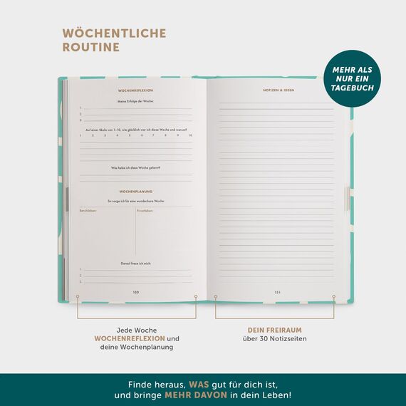6-Minuten® Tagebuch für Erwachsene 2026 (Limited Edition) – Mehr Achtsamkeit, Selbstliebe & Resilienz – Dankbarkeitstagebuch, Journal Buch – in 22 Sprachen übersetzt