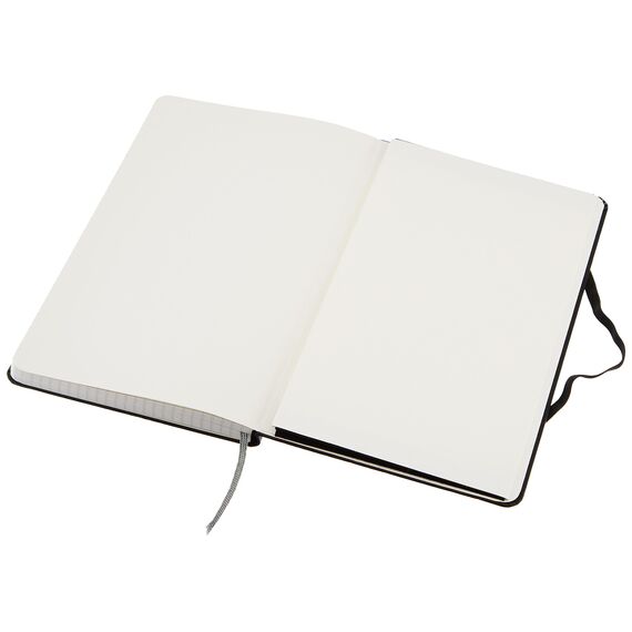 Amazon Basics Notizbuch, klassisches Design, A5, kariert, Schwarz (Packung mit 2)