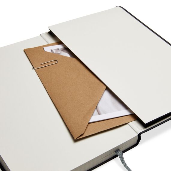 Amazon Basics Notizbuch, klassisches Design, Größe, liniert, Schwarz