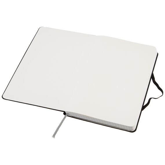 Amazon Basics Notizbuch, klassisches Design, A5, kariert, Schwarz (Packung mit 2)