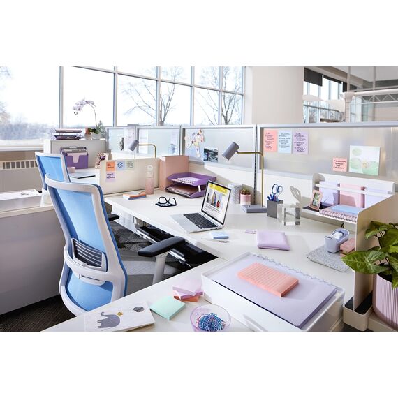 Post-it Super Sticky Notes, Packung mit 6 Blöcken, 90 Blatt pro Block, 76 mm x 127 mm, Pink, Lila, Grün, Grau, Blau - Extra-stark klebende Notizzettel für Notizen, To-Do-Listen und Erinnerungen