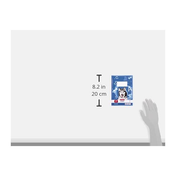 herlitz Schulheft x.book A5, Lineatur 27, ab der 5. Klasse, liniert mit beidseitigem Rand, 16 Blatt, 10 Stück